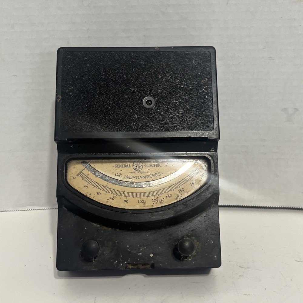 Vintage General Electric Type DP-9 DC Voltmeter  Test Unit