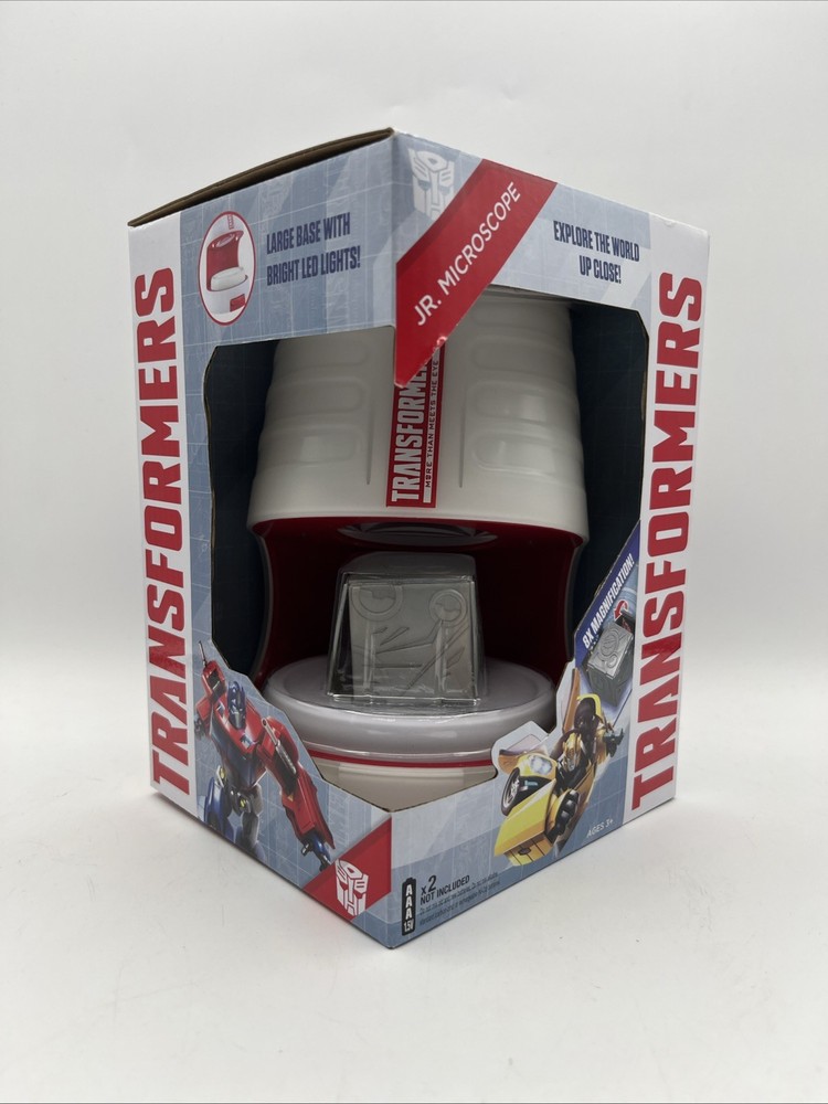 Transformers Jr. Lighted Microscope 8X Magnification - READ