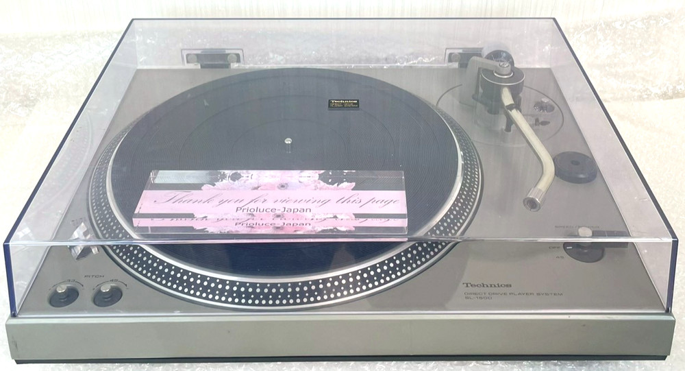 Technics SL-1500 Direct Drive Turntable Silver Vintage Tested