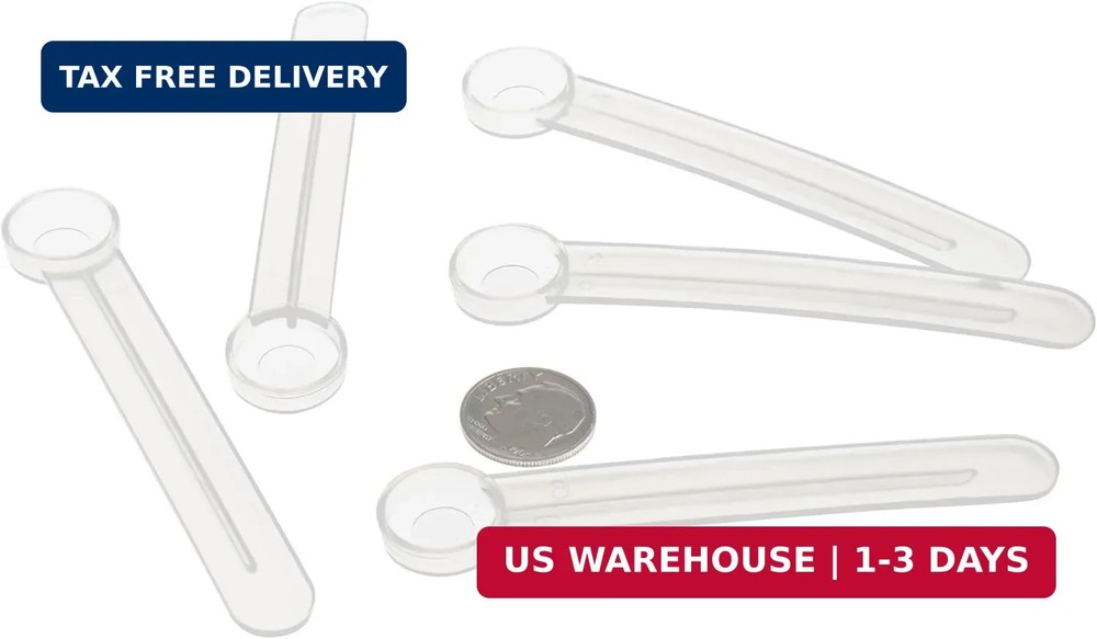 1/8 teaspoon measuring spoon (plastic) | HeroScoops (5, Clear)