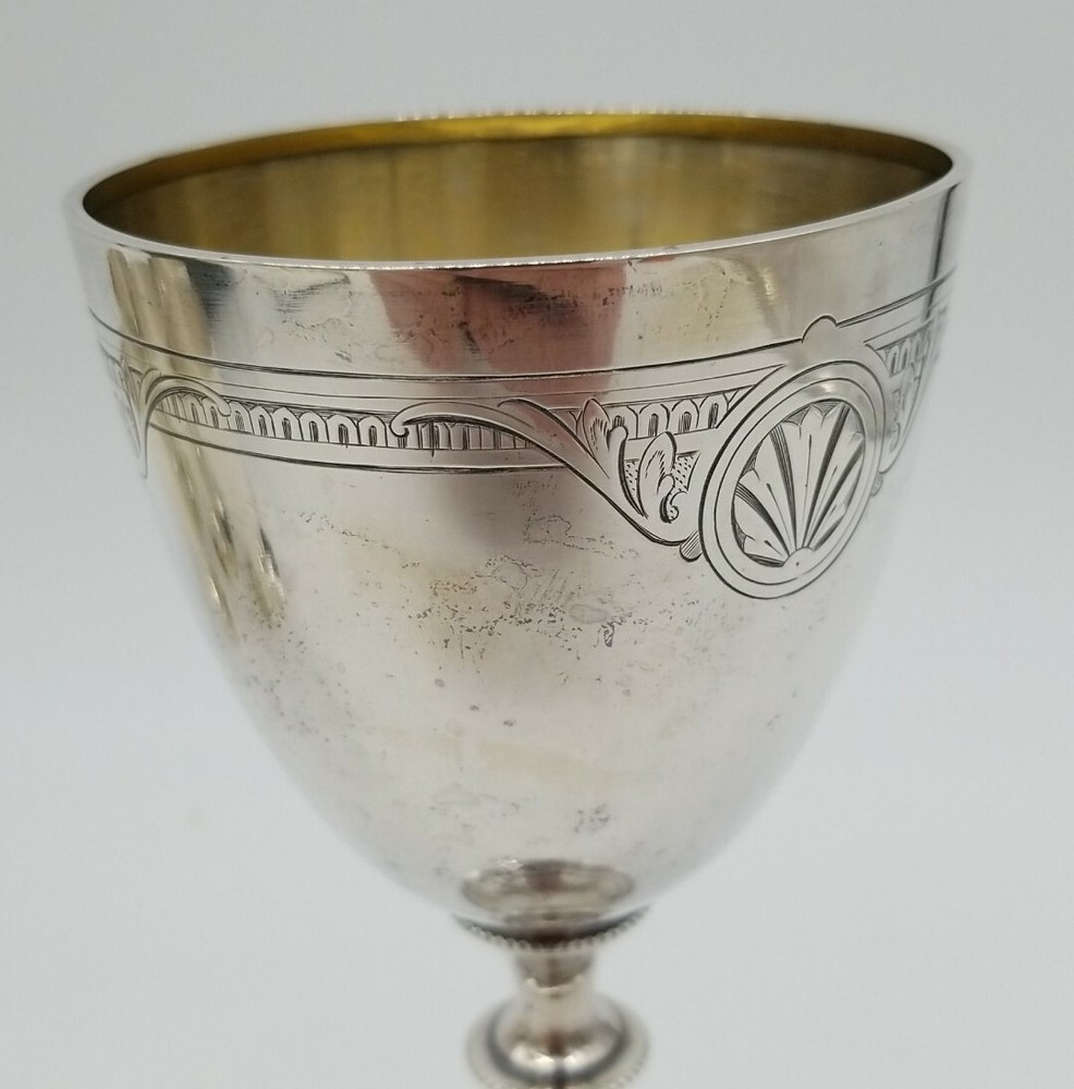 EARLY WHITING STERLING SILVER GOBLET / CHALICE