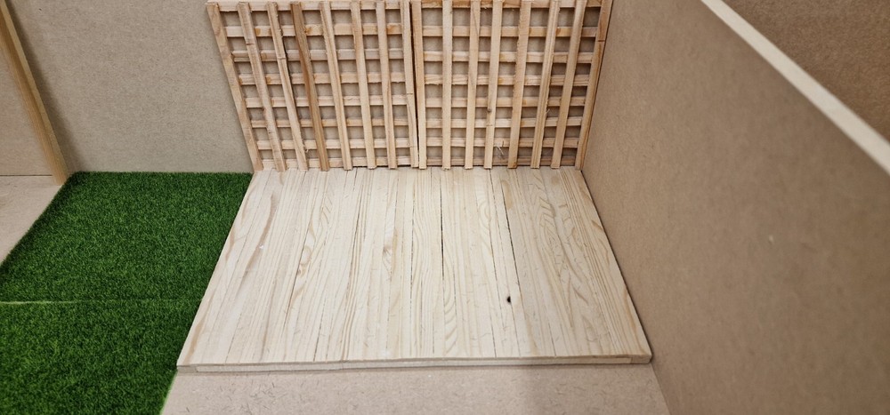 Dolls house garden scene Base