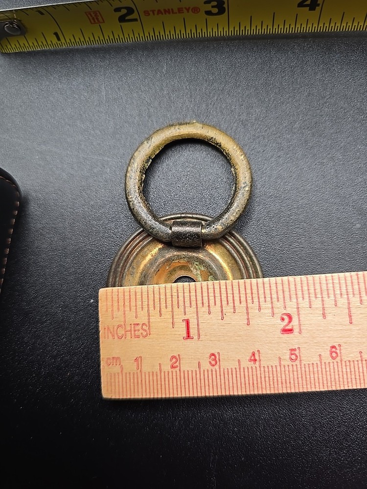 2 Ornate Brass Victorian Antique Drawer Pulls Cabinet Handles "Read Below"
