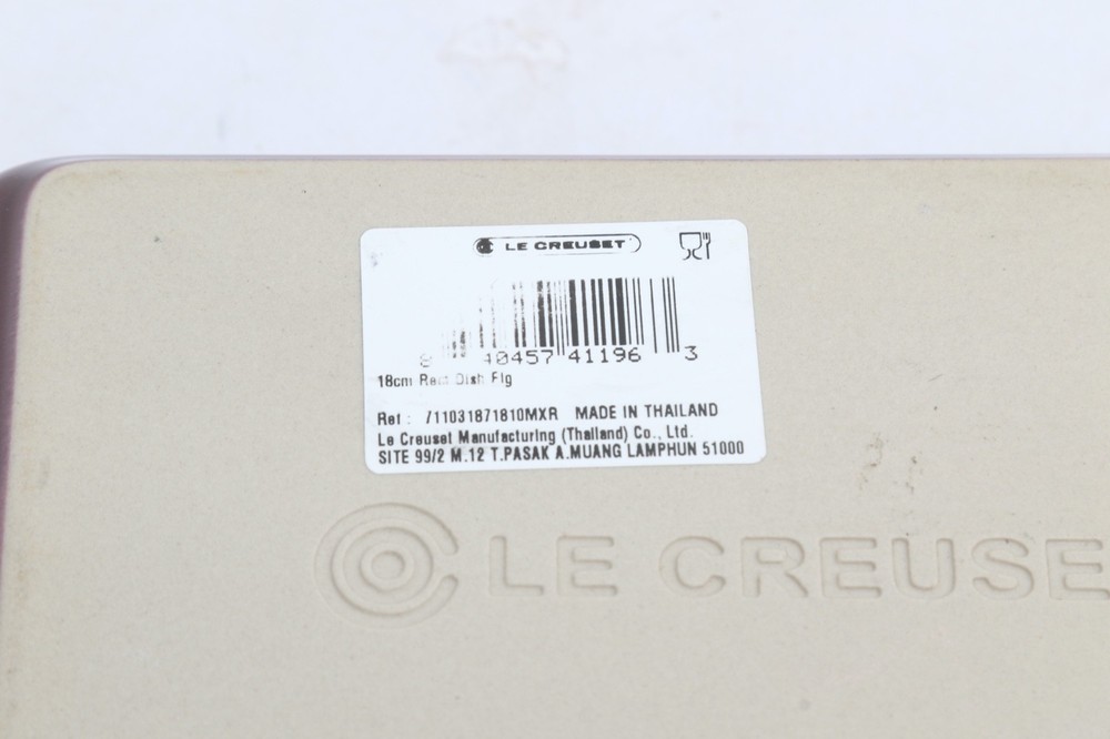 Le Creuset Fig 18 cm Rectangular Baking Dish Stoneware, 7.25"x5" NEW