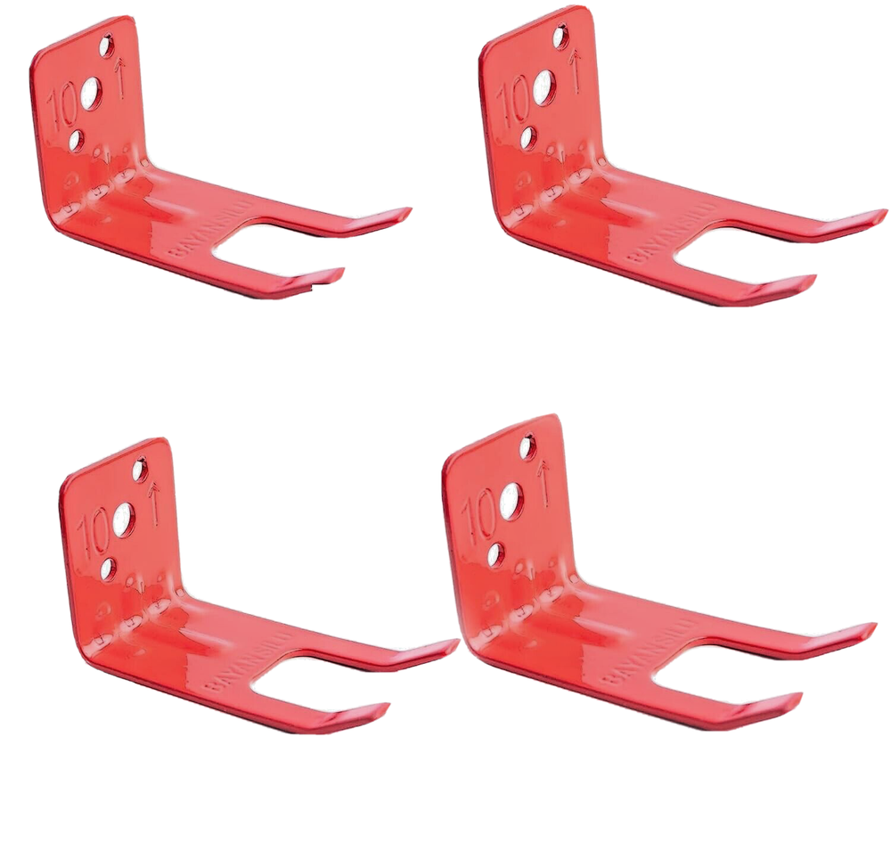 🔥🧯4-FORK STYLE WALL MOUNT 5,10, 20 lb.SIZE FIRE EXTINGUISHER (AMEREX) BRACKETS