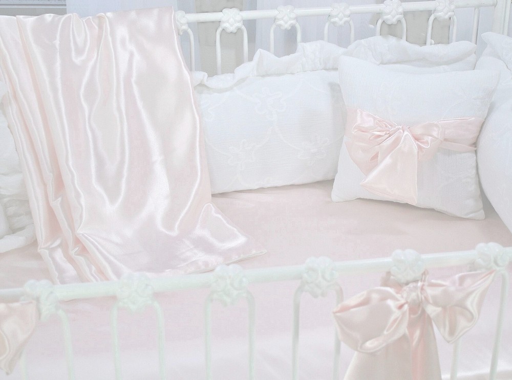 Charlotte Pink Satin Blanket
