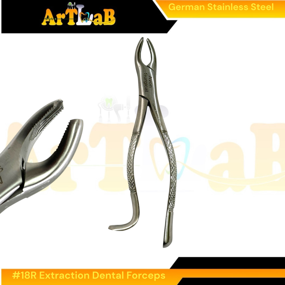 2PK - Upper Molar 1st & 2nd Extraction Forceps, Left & Right #18L + #18R