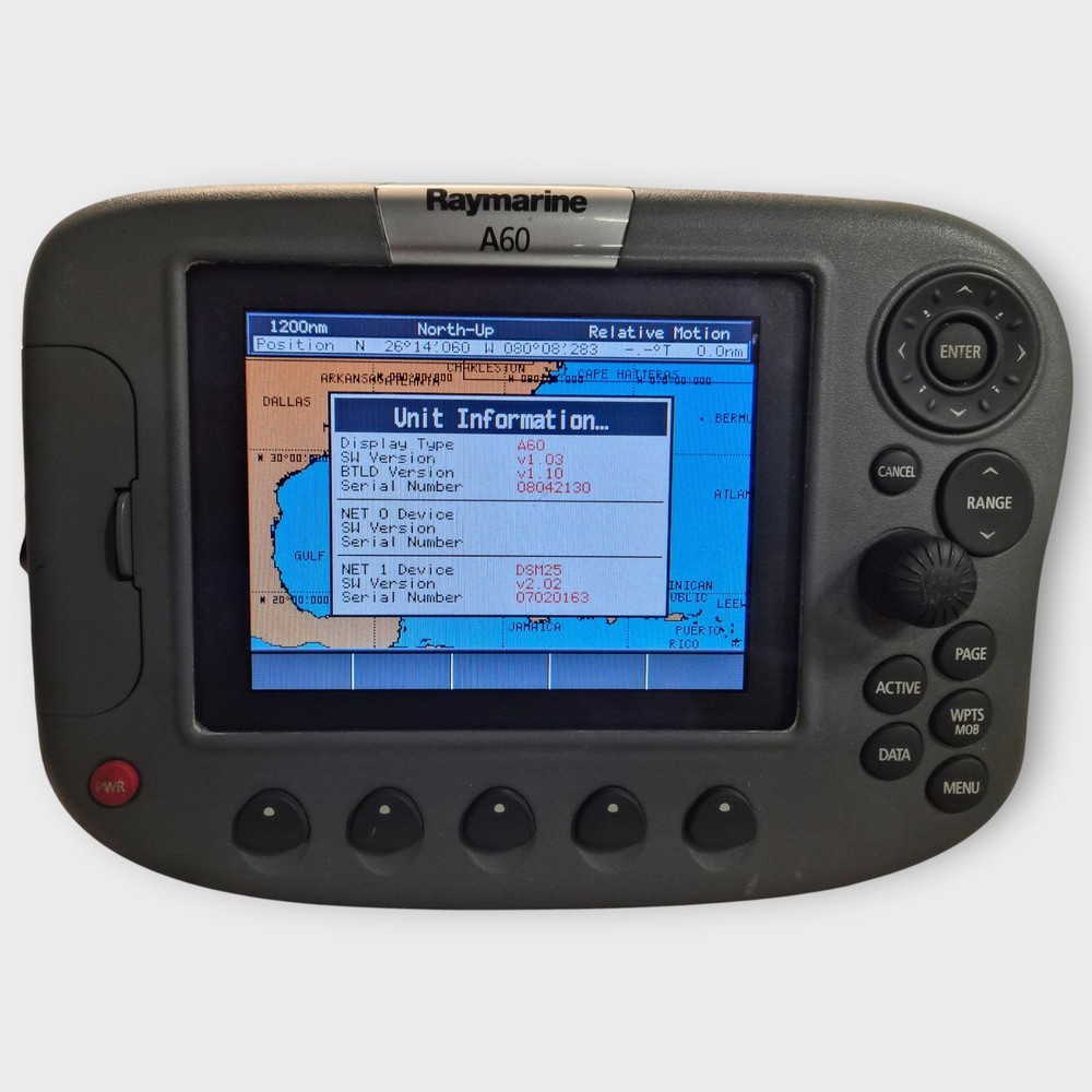 Raymarine A60 Multifunction Chartplotter/Sonar Display --E33026-- Fully Tested