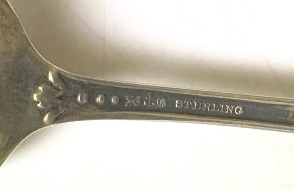 Antique Pierced Gorham Sterling Spoon, 1901