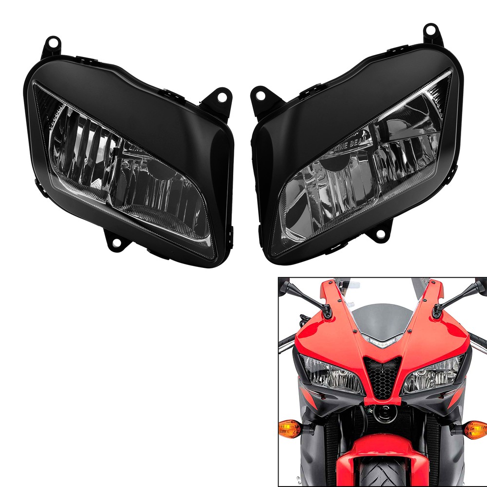 Left Right Front Light Headlight Assembly Fit For Honda CBR600RR 2007-2012 2011