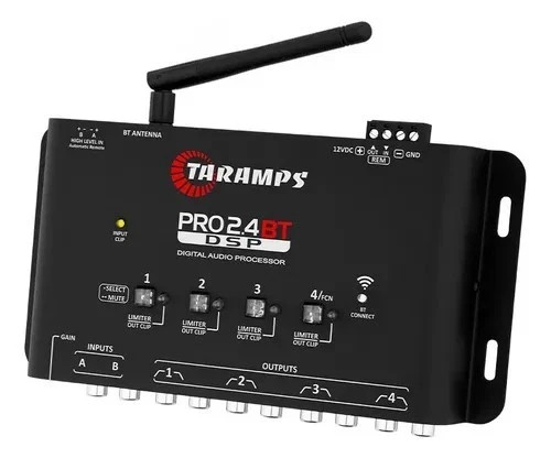 Taramps Pro 2.4 BT Digital Audio Processor Android iOS BT BLE 5.4 Wireless Wi-Fi