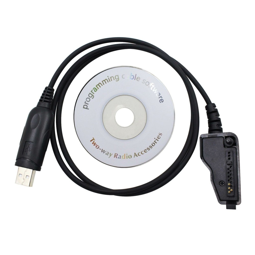 USB Programming Program Cable Cord w/CD For Kenwood Radio TK-2180 TK-3180 TK-180