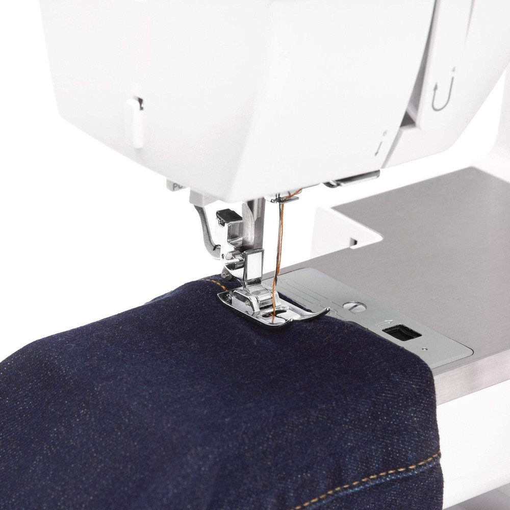 SINGER® Heavy Duty 4452 White Sewing Machine & Extension Table Bundle