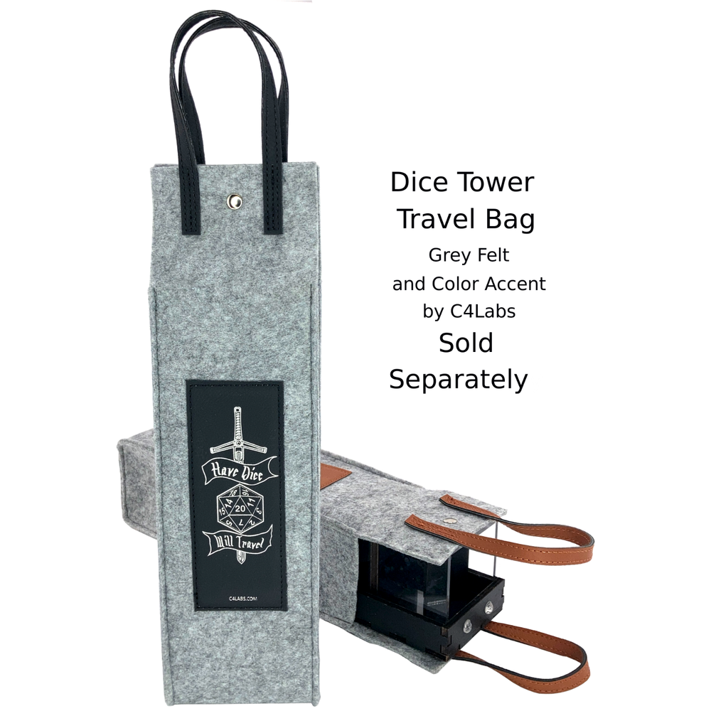 C4Labs 10" Tall Dice Tower - Hi-Tech Laser Etched