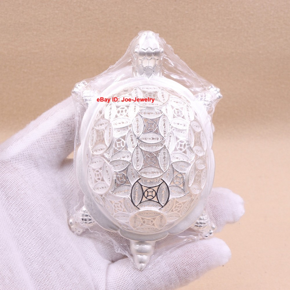 Solid 999 Fine Silver Tea Strainer Unique Turtle-Shaped Loose Leaf Infuser