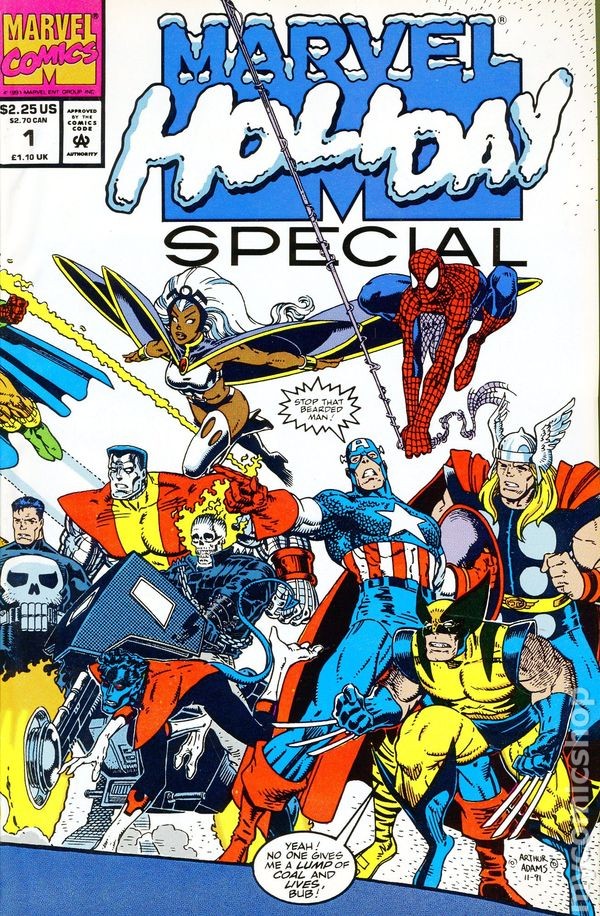 Marvel Holiday Special 1991 FN 6.0 Stock Image