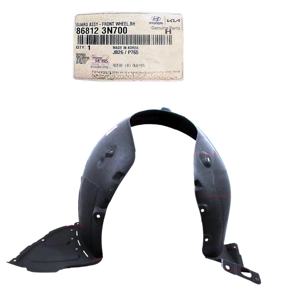 Genuine Front Fender Liner Inner Guard Right Passenger Side EQUUS 2014-2015-2016