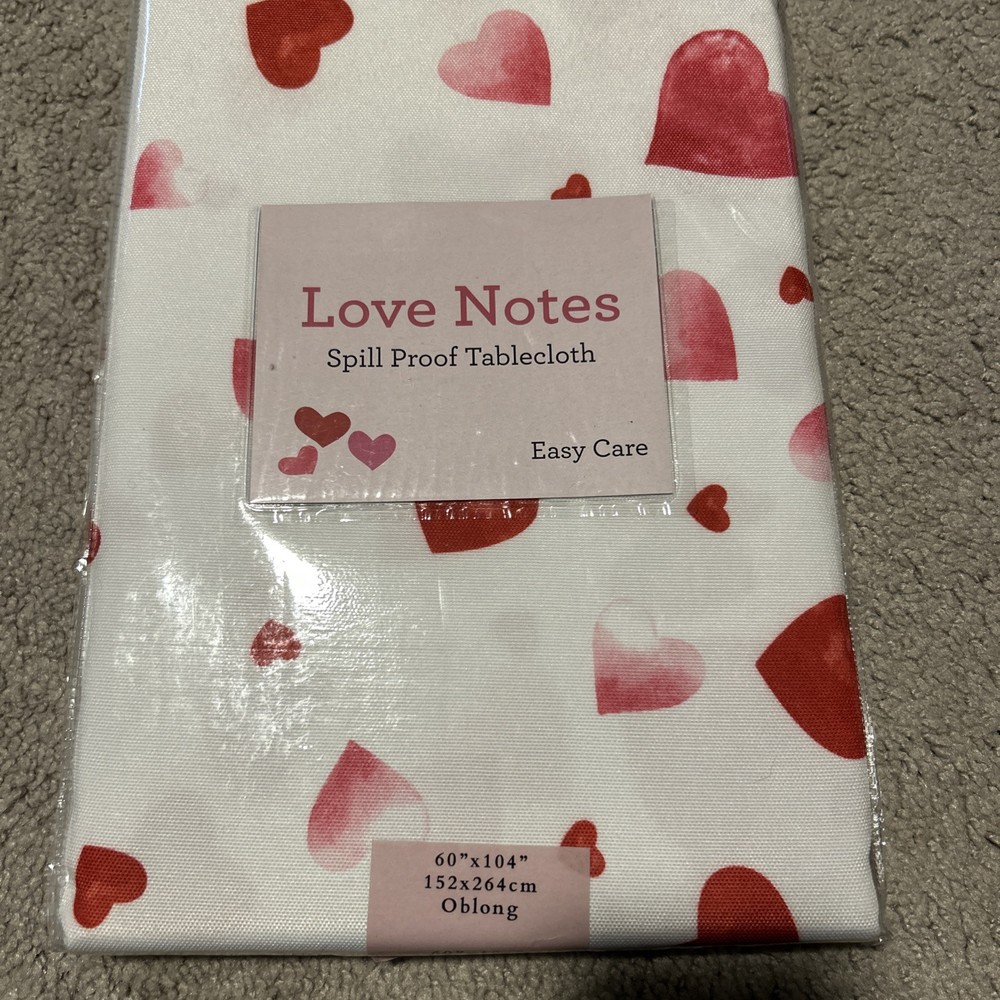 Love Notes 60X104 OBLONG TABLECLOTH