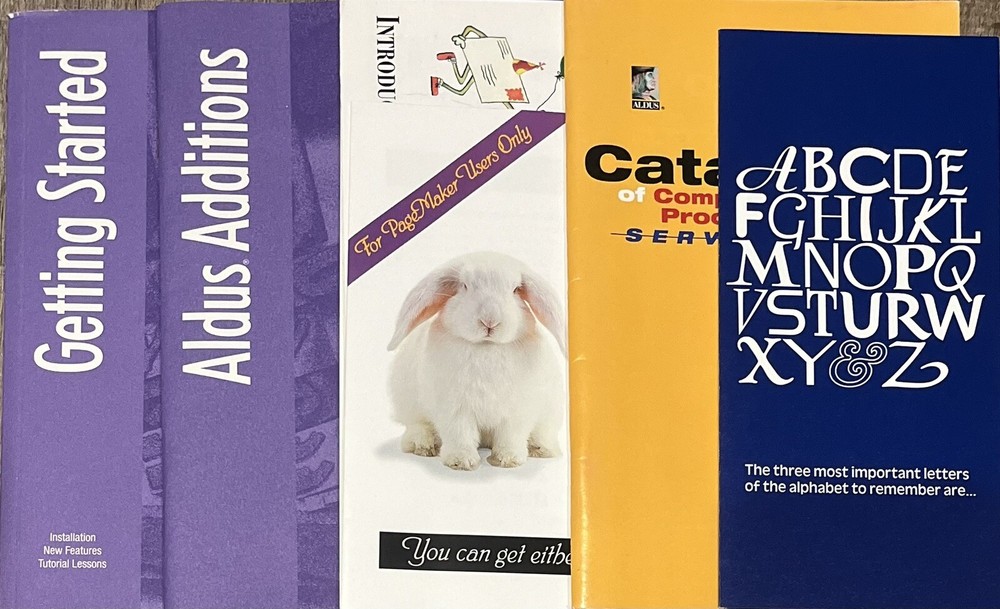 Vintage ALDUS ADOBE PAGEMAKER 5 Apple Macintosh Big Box OFFICE Mac Software