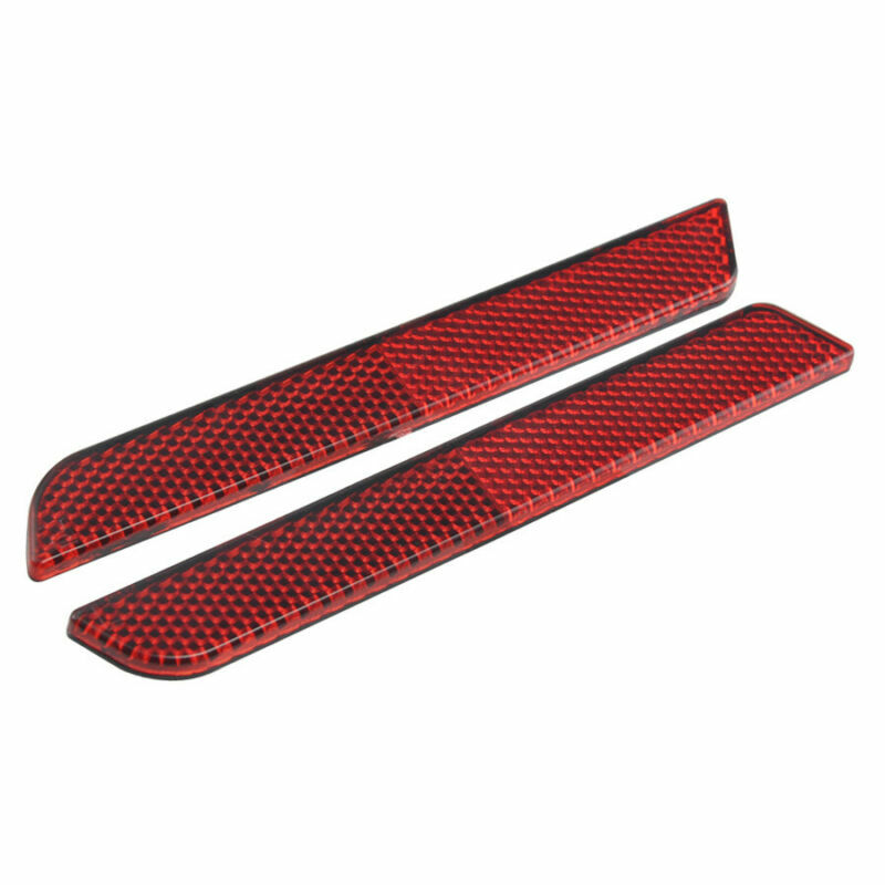 Hard Saddle Bag Latch Covers Red Reflector For Harley Touring Glide FLSTC FLHT