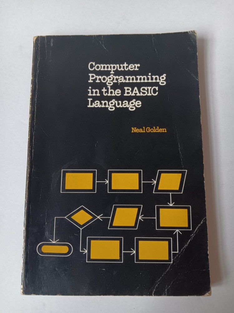 Computer Programming In The BASIC Language Softcoverbook Neal Golden Ex Library