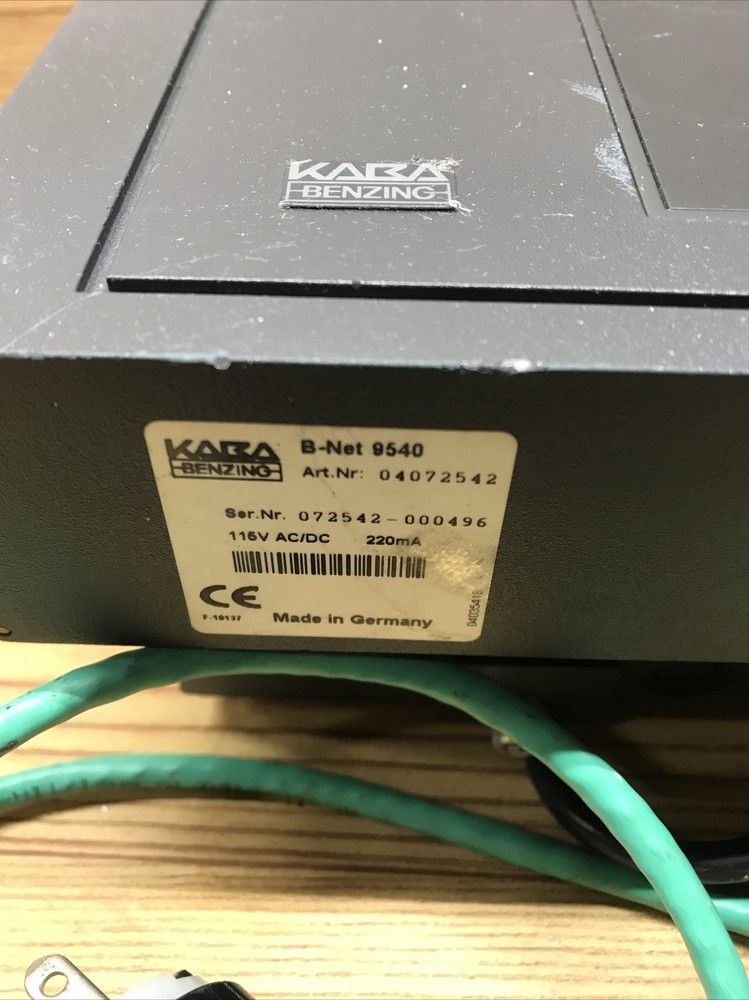 kaba benzing controller model b-net 9540 072542-000496 Time Clock