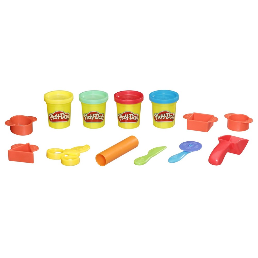 Play-Doh Starter Set 9-Piece Kit with Storage Tote & 4 Medium, Multicolor