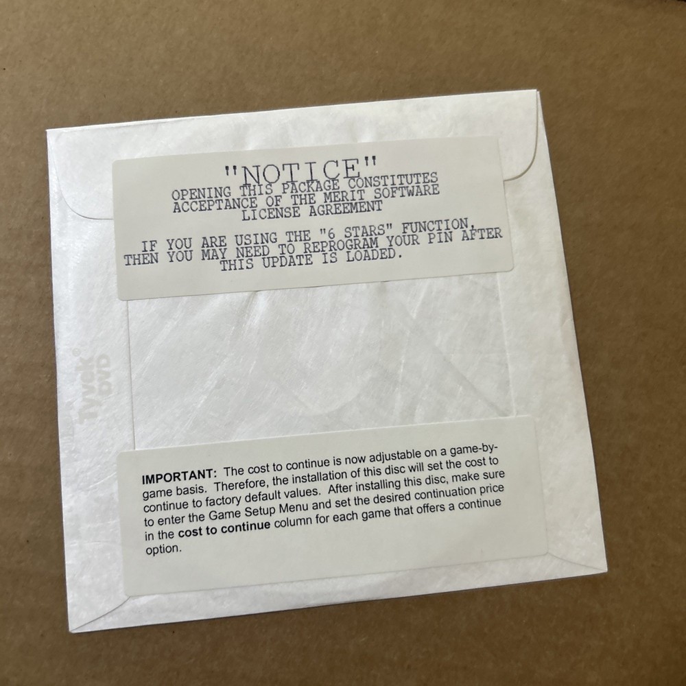 Cd Unopened Force 2005.5 Utility Disk MERIT MEGATOUCH