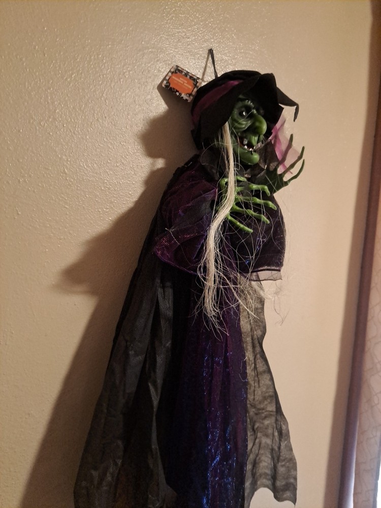 Hanging Witch Decor Halloween Decorations. 34" Long. New
