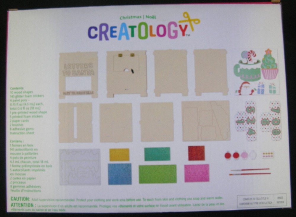 Creatology Christmas Santa's Mailbox Countdown Kit ages6+ NIB