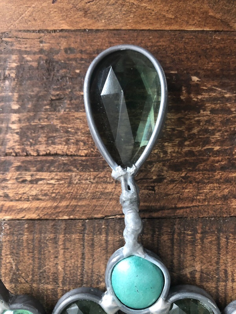 Ornament Handmade Glass Crystal Hanging 9”