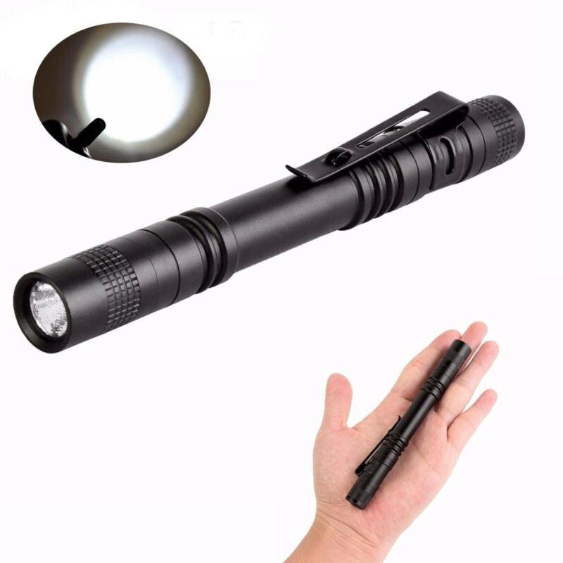 Mini LED Flashlight 50000LM Bright Lamp Handy Penlight Torch Pocket Light