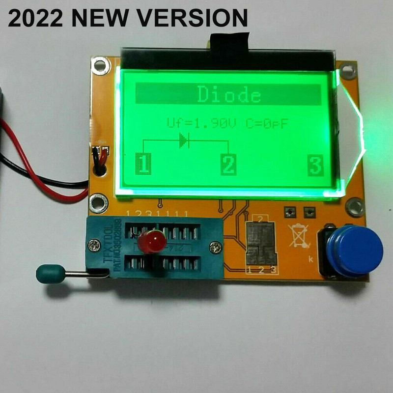 Digital All-in-1 Component Tester Transistor Diode Capacitor Inductor ESR Meter
