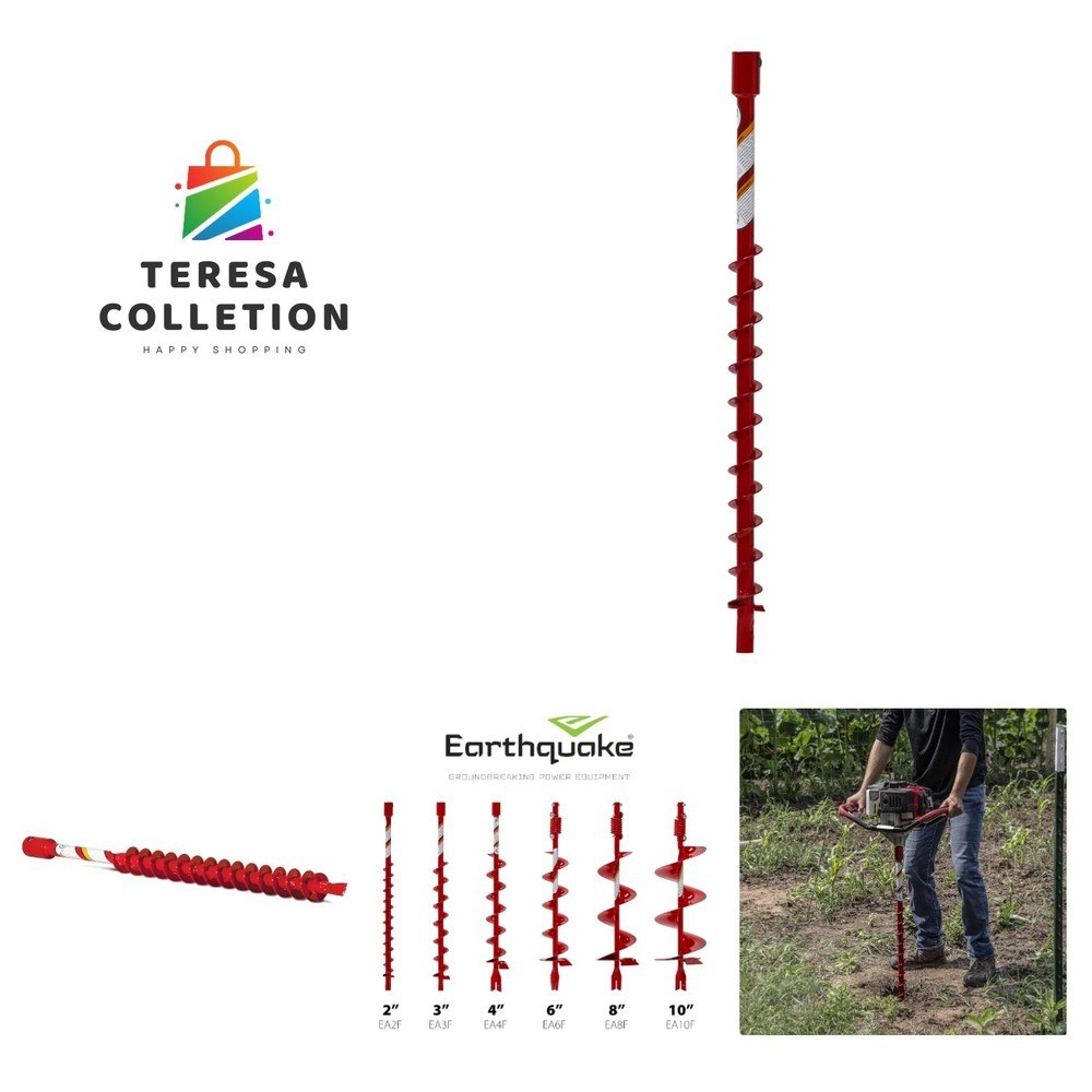36-Inch Long Earth Auger with Fishtail Point