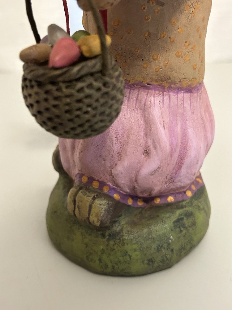 RARE Charles McClenning Easter Spring Gertie Rabbit Polyresin Figurine, 2019 C1