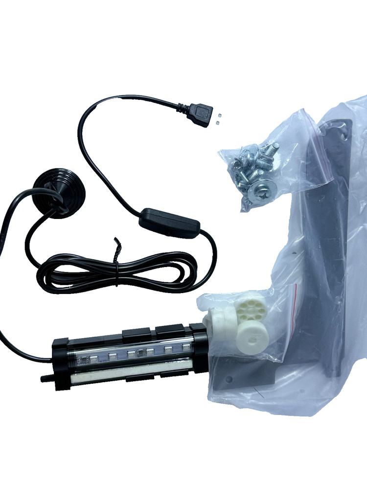 USB-Powered LED Aquarium Light Strip with Inline Switch and Suction Cup Mounts