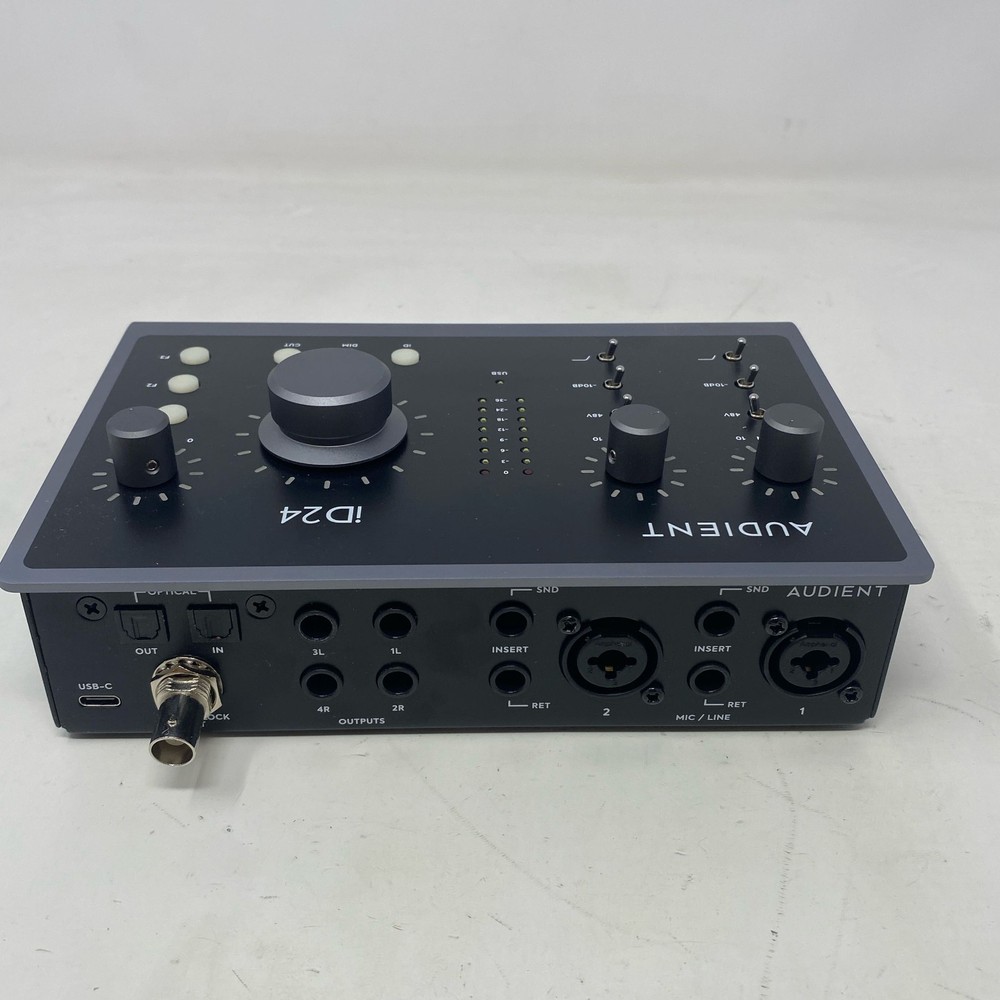 Audient iD24 USB-C Audio Interface 10x14 I/O Black/Grey
