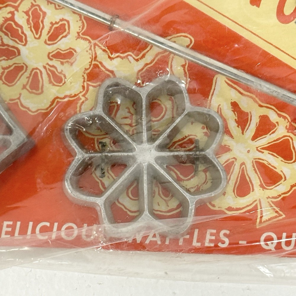 Hirco Waffle Maker Cookie Baking Shells Molds Aluminum Butterly Diamond Rosette