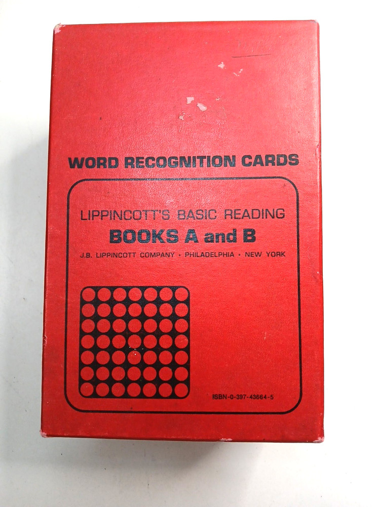 Lippincott's Basic Reading A & B Word Recoognition Cards Incomplete