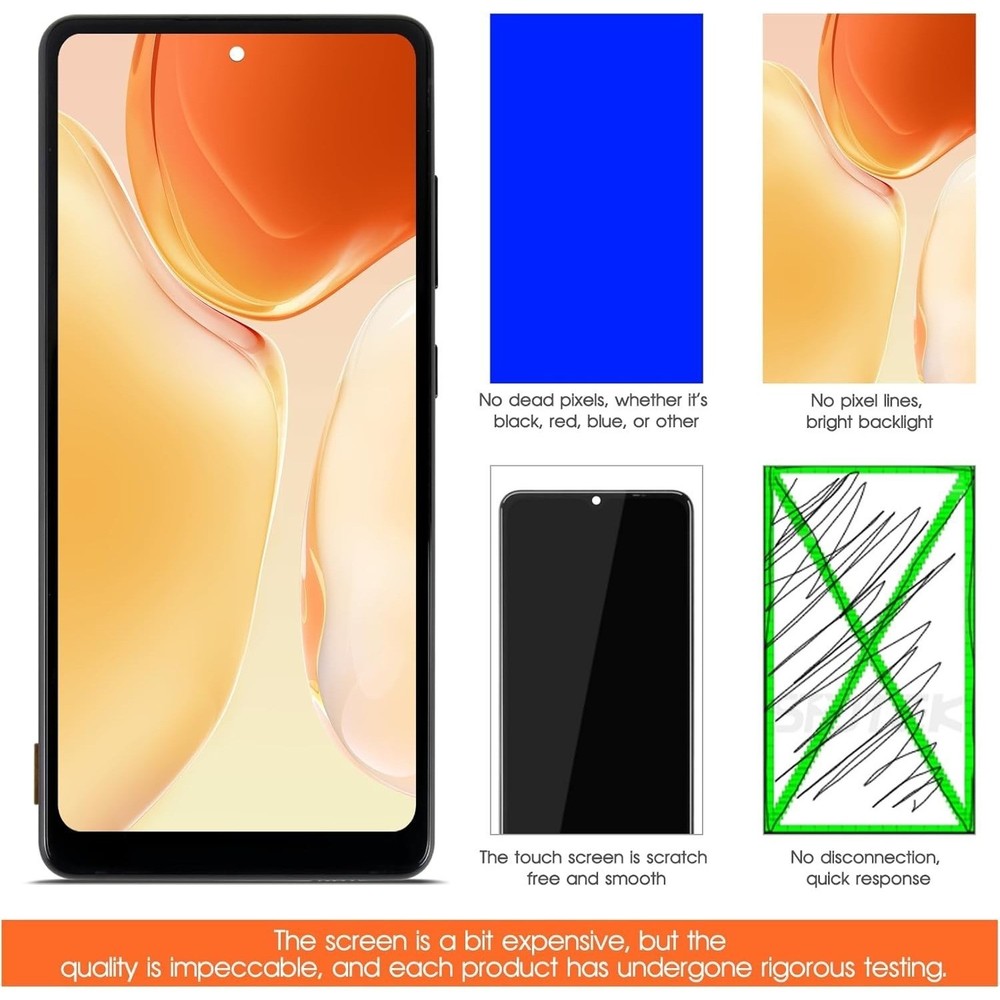 For Samsung Galaxy S21 Ultra OLED Display Touch Screen Replacement With Frame