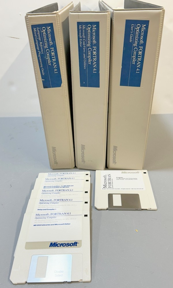 Microsoft Fortran Compiler Vrs 4.1 Includes Software Ships Worldwide