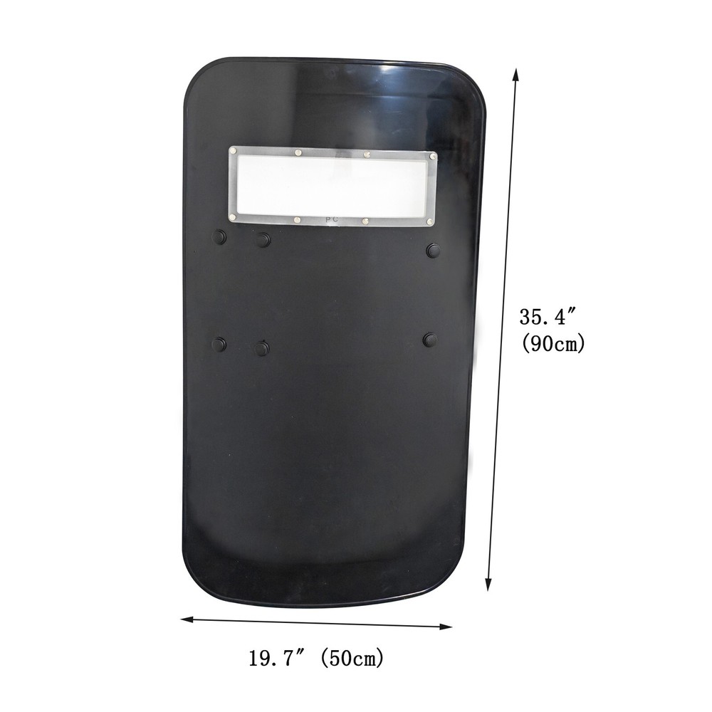 Hand-Held Rectangle Anti-riot Shield Security Protection Shield 500*900*3.5mm