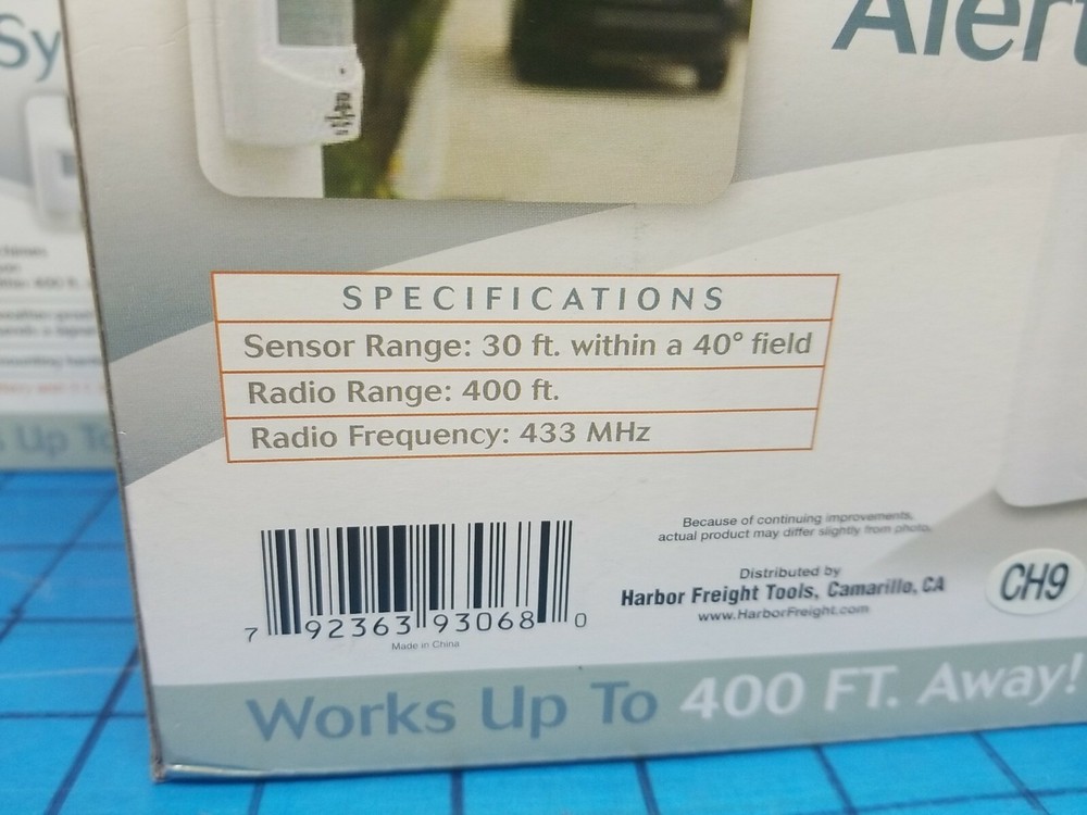 2 WIRELESS MOTION SENSOR Driveway Alert Security DETECTOR ENTRY DOOR BELL CHIME