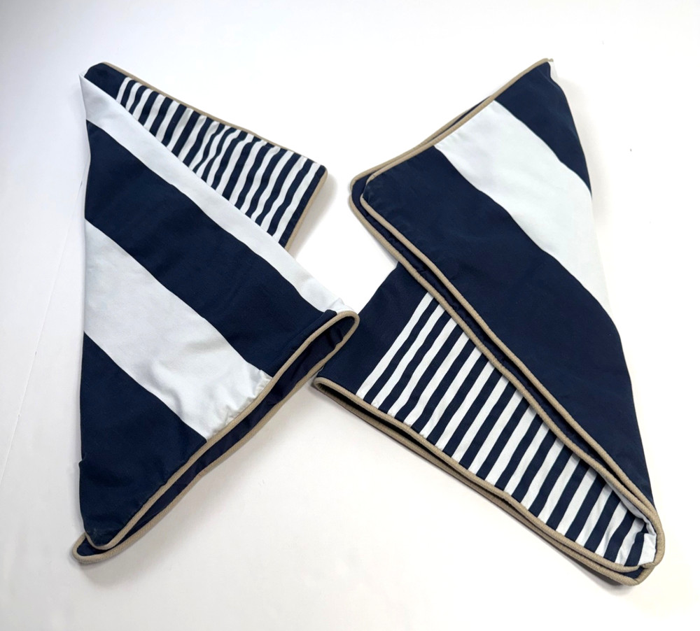 IZOD Pillowshams (2) Standard Nautical Navy Stripe