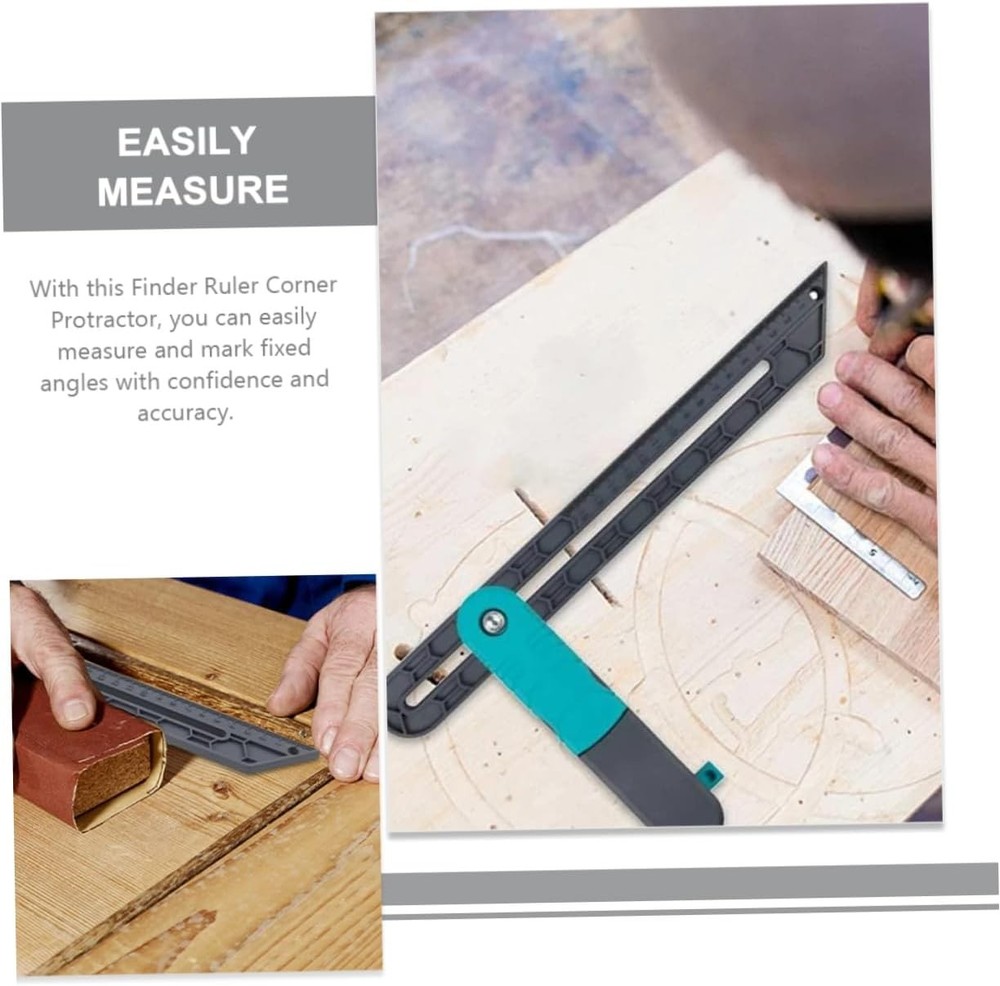Precision Lightweight Clear-Scaled Woodworking Ruler Home Decoration Angle Ruler