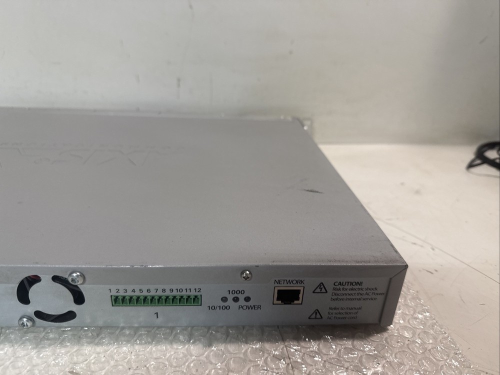 Axis 291 1U Server Rack High-Density Video Encoder Rack w/3 X 243Q 4 Ch blades