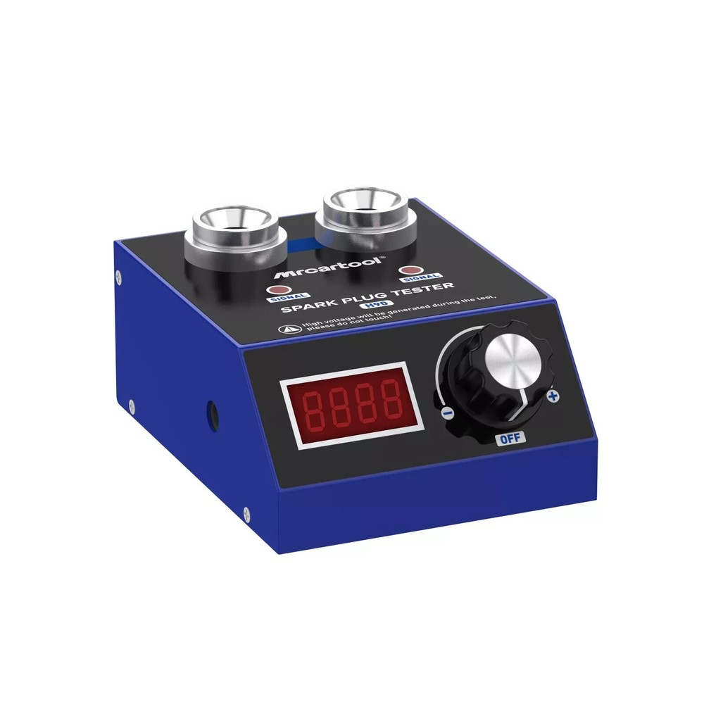 12V Car Digital Spark Plug Tester Double Holes Spark Plug Ignition Analyzer Tool