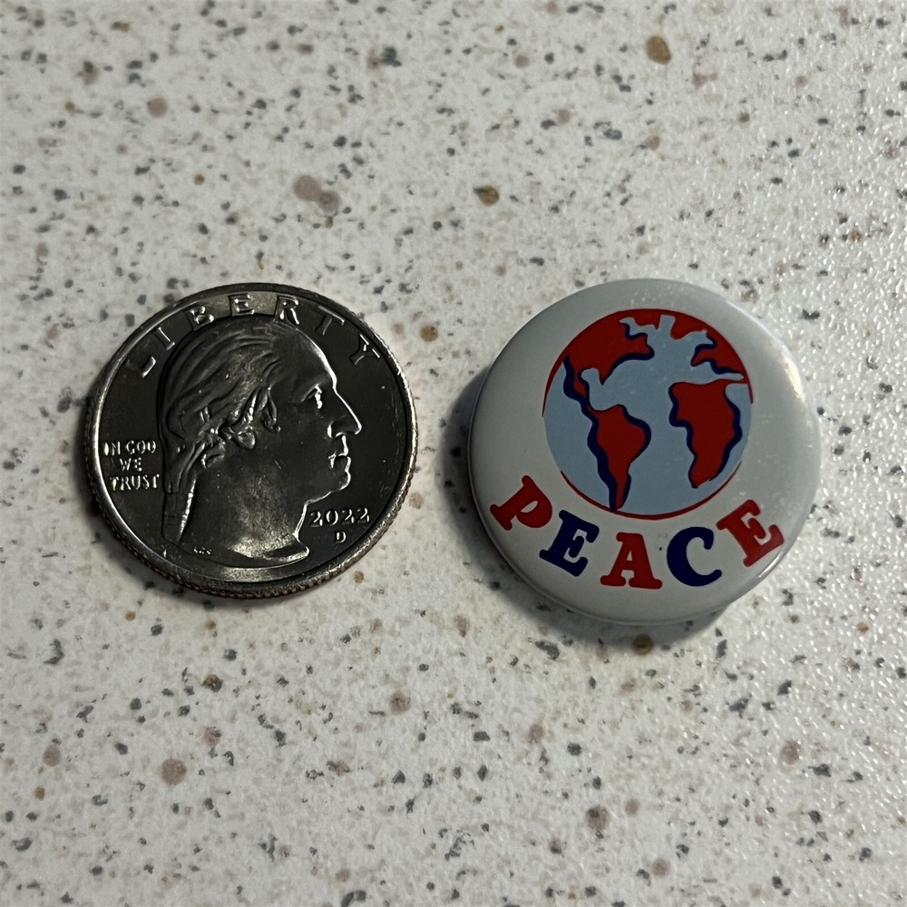 Peace On Earth Small Pinback Button #45109