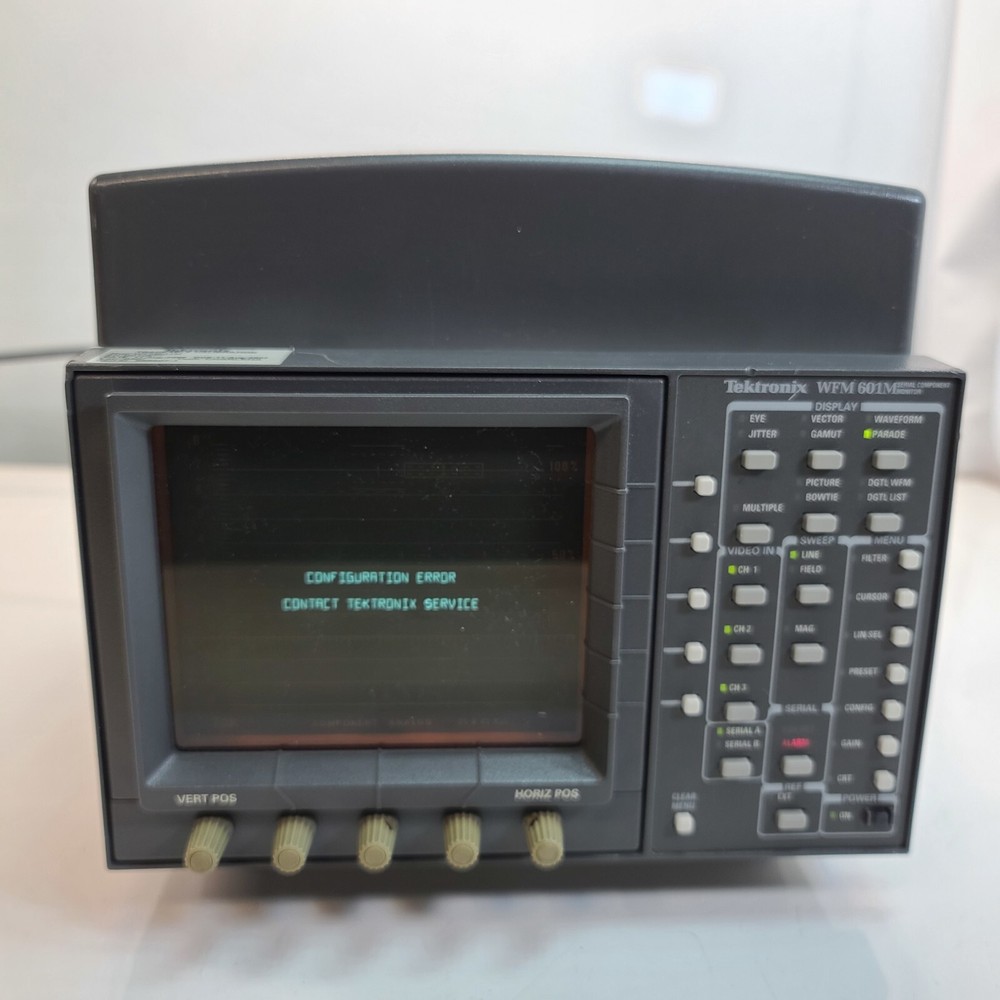 Tektronix WFM601M Serial Component Monitor *Configuration Error*