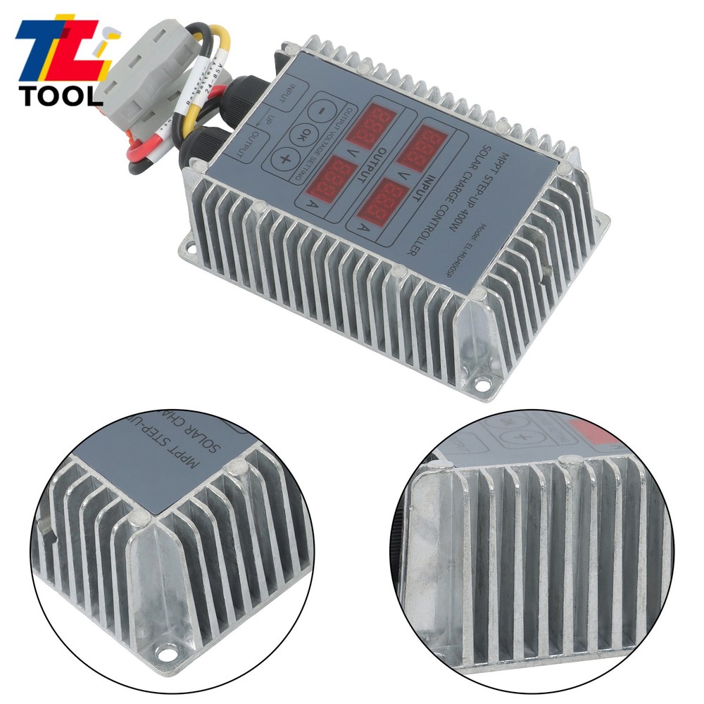 400W MPPT Solar Charge Controller 24-85V Boost Waterproof LED Adjustable